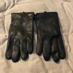 Calvin Klein Leather Gloves